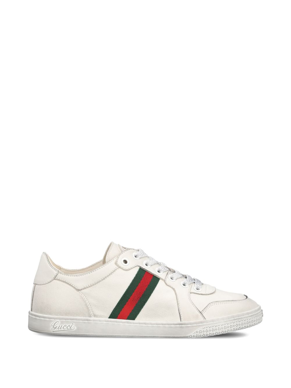Stretch Leather Sneakers
