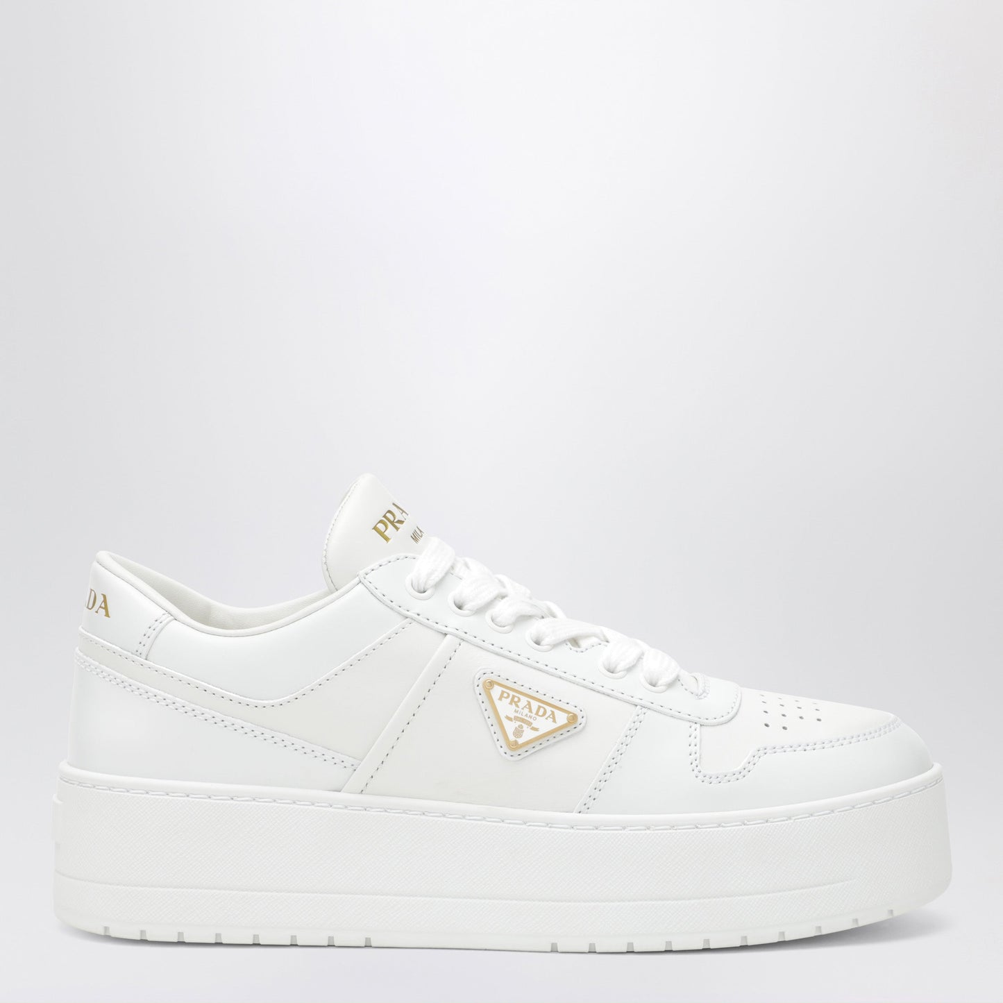 White Downtown Bold Sneakers