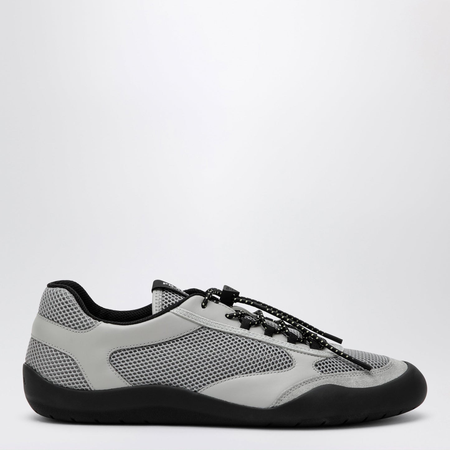 Grey Speedrock Sneakers In Leather And Mesh Fabric