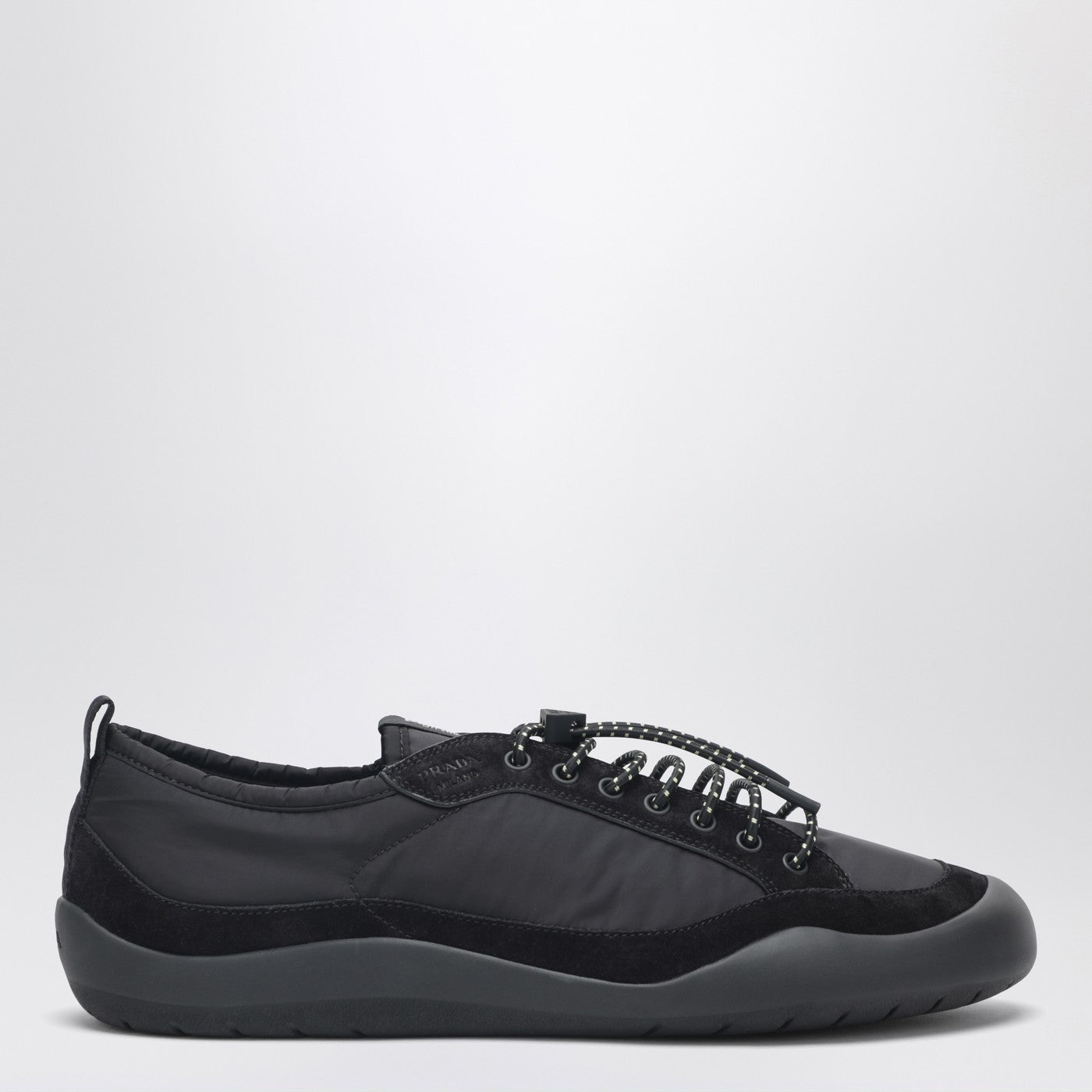 Black Speedrock Sneakers In Re-Nylon And Suede