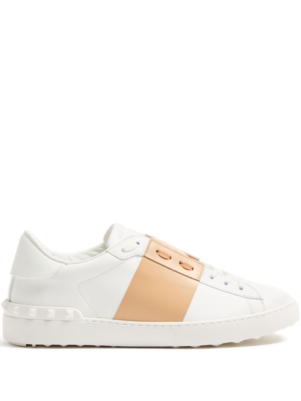 Open Leather Sneakers