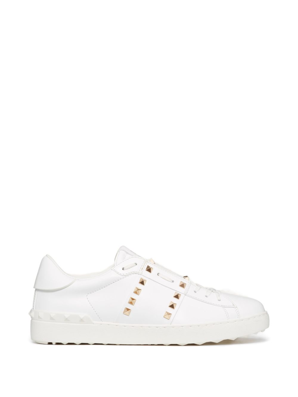 Rockstud Untitled Leather Sneakers