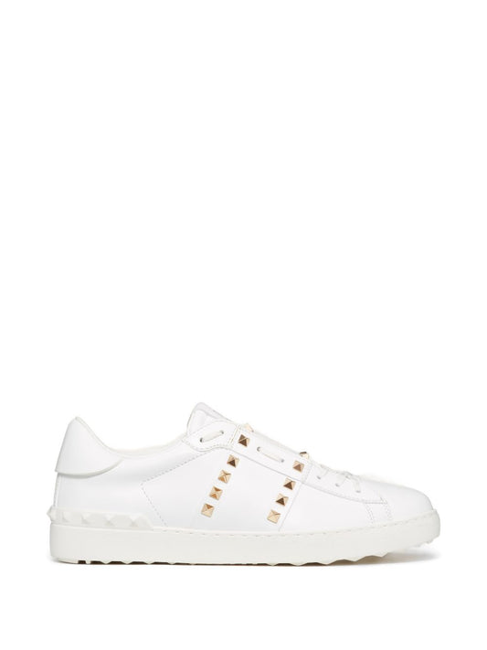 Rockstud Untitled Leather Sneakers