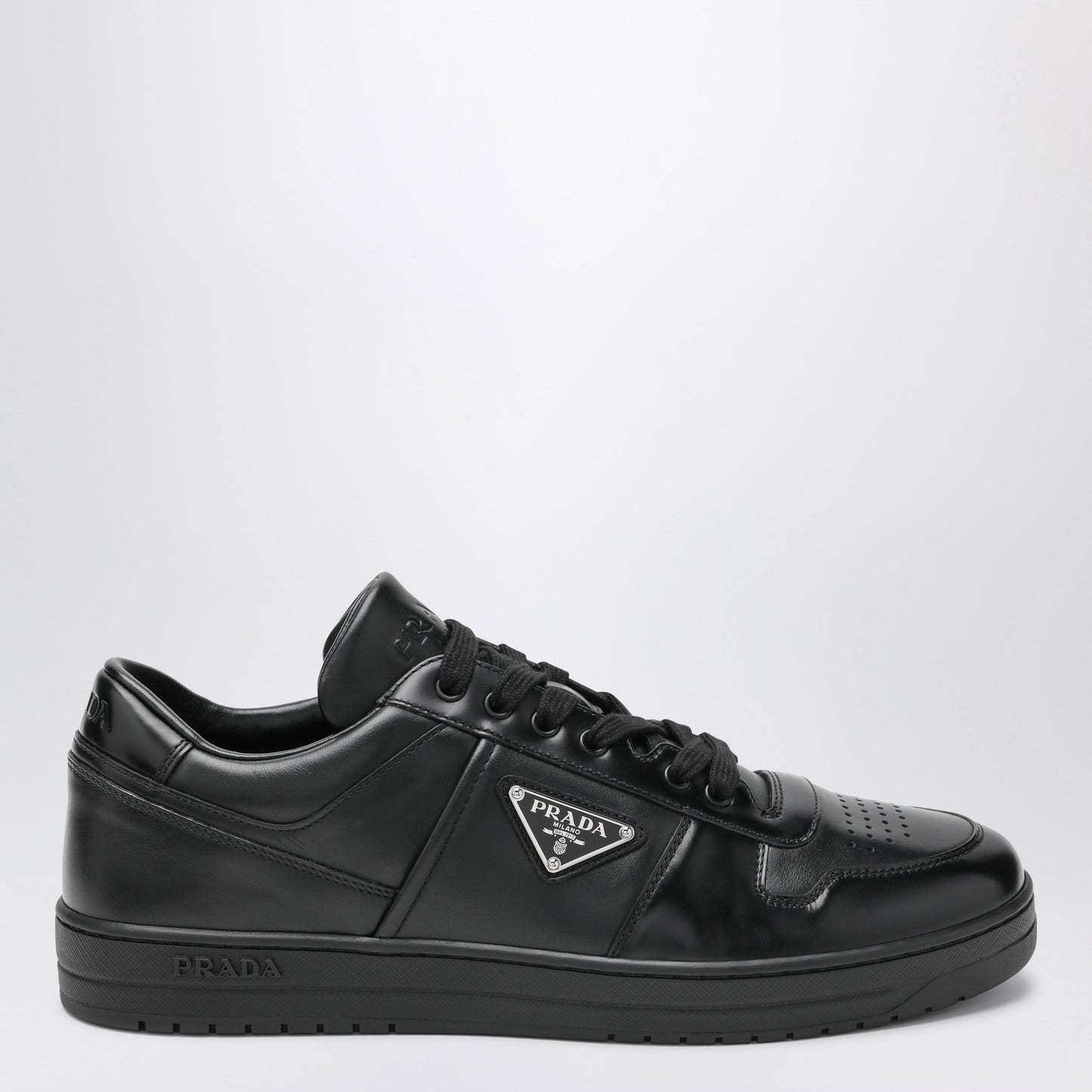 Black Downtown Leather Sneakers
