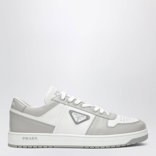 Downtown Sneakers In White/Crystal Leather