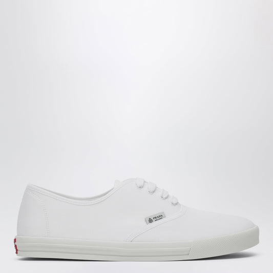 White Drill Fabric Sneakers