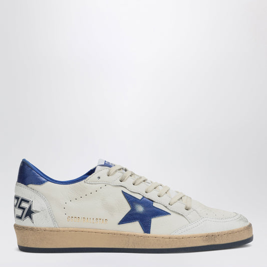 White/Metallic Blue Ballstar Sneakers